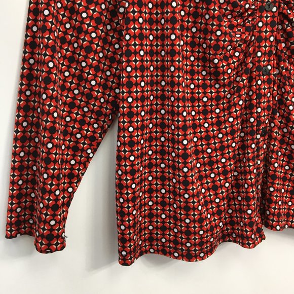 Lane Bryant Long Sleeve V-neck Button Down Blouse Size 22/24 EXCELLENT Condition - Picture 3 of 6